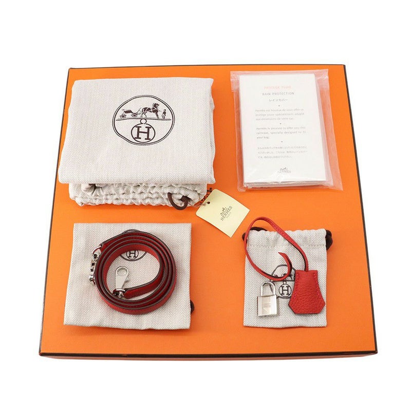 エルメス ハンドバッグ ケリー32 内縫い ゼラニウム/シルバー金具 トゴ X刻印 2wayショルダー