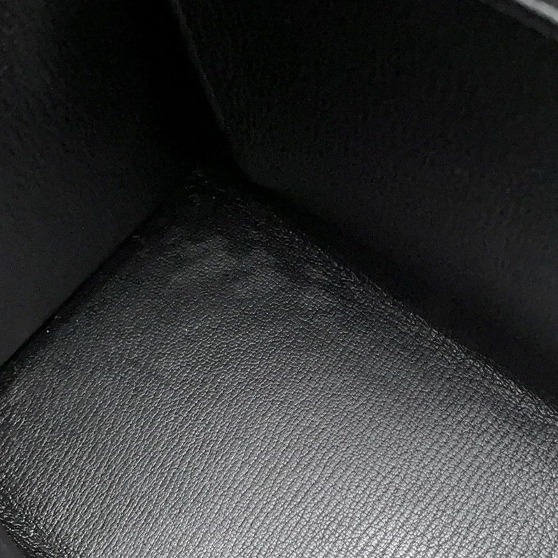 エルメス ハンドバッグ ケリー28 外縫い ブラック/ローズアザレ/ゴールド金具 エプソン C刻印 2wayショルダー 黒