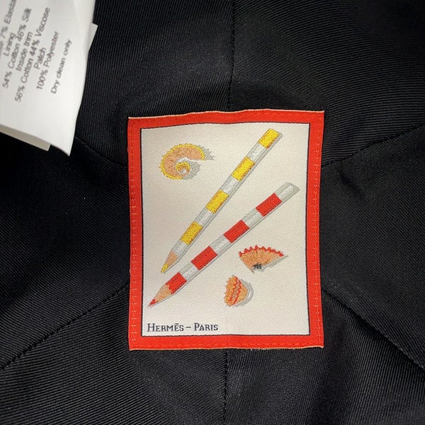 エルメス キャップ キャスケット テス ミラノジャージー サイズ57 HERMES 帽子 黒