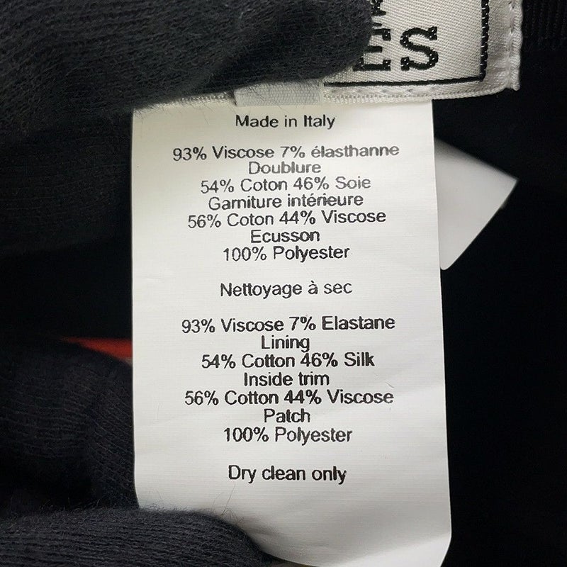 エルメス キャップ キャスケット テス ミラノジャージー サイズ57 HERMES 帽子 黒