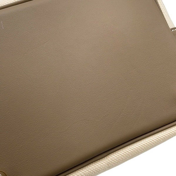 エルメス ハンドバッグ ピコタンロックPM カーゴ エクリュ/エトゥープ/シルバー金具 トワルゴエラン/スイフト K刻印