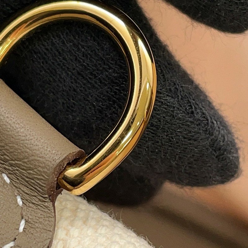 エルメス ハンドバッグ ピコタンロックPM カーゴ エクリュ/エトゥープ/シルバー金具 トワルゴエラン/スイフト K刻印