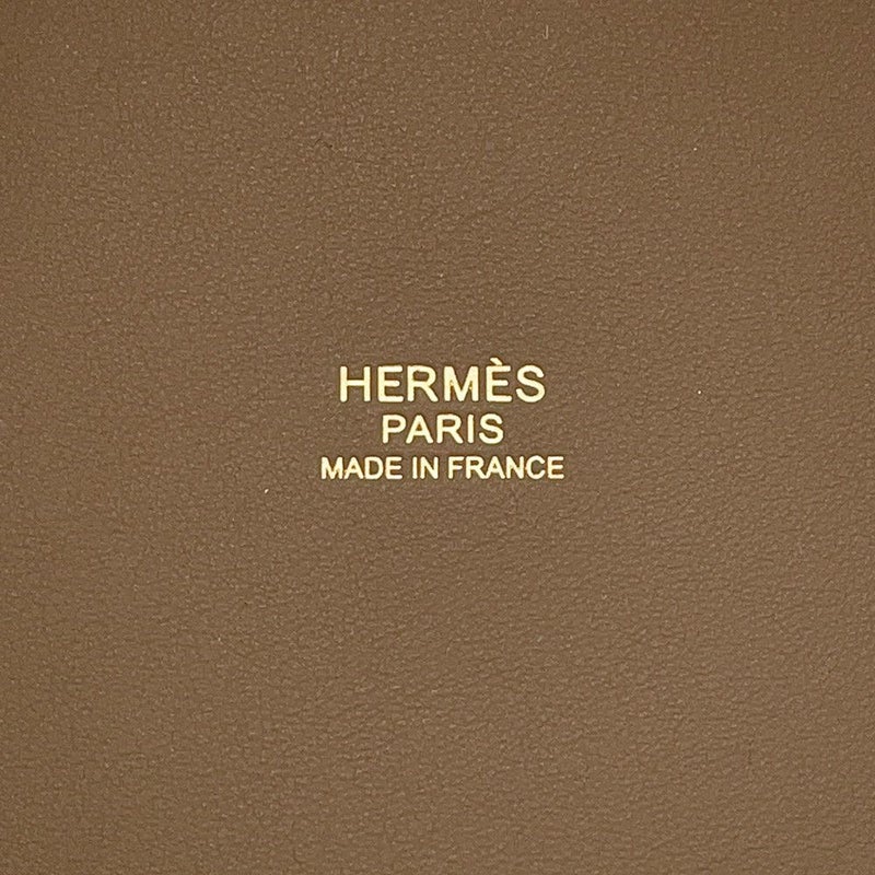 エルメス ハンドバッグ ピコタンロックPM カーゴ エクリュ/エトゥープ/シルバー金具 トワルゴエラン/スイフト K刻印