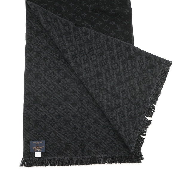 ルイヴィトン マフラー モノグラム クラシック M70520 LOUIS VUITTON ストール 黒