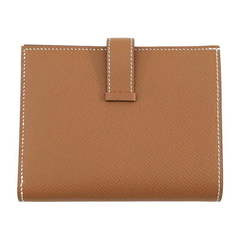 エルメス 二つ折り財布 ベアンコンパクト ゴールド/シルバー金具 エプソン W刻印