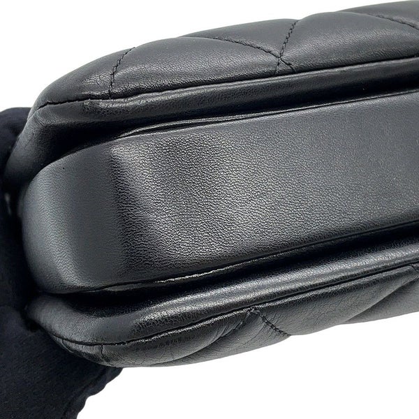 シャネル ハンドバッグ ココマーク マトラッセ トレンディCC トップハンドル ラムスキン A92236 2way チェーンショルダー 黒