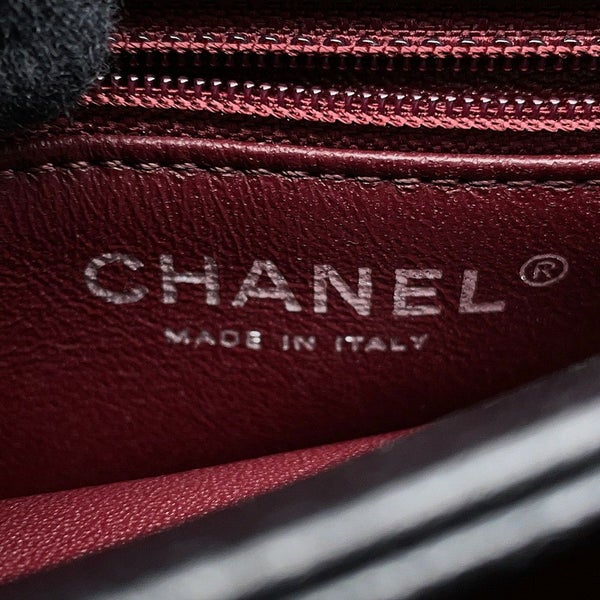 シャネル ハンドバッグ ココマーク マトラッセ トレンディCC トップハンドル ラムスキン A92236 2way チェーンショルダー 黒