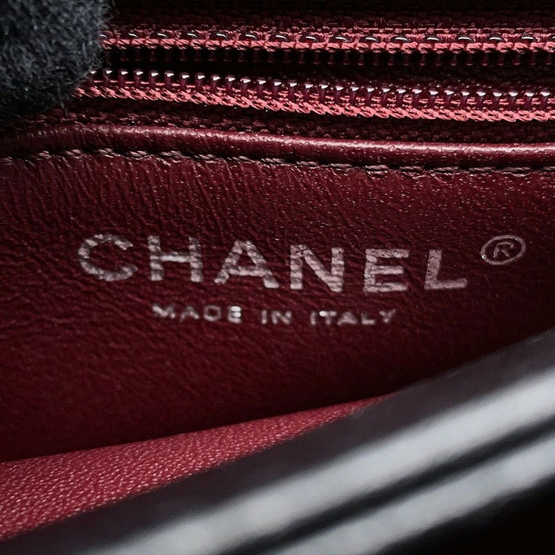 シャネル ハンドバッグ ココマーク マトラッセ トレンディCC トップハンドル ラムスキン A92236 2way チェーンショルダー 黒