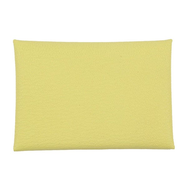 エルメス コインケース カルヴィ デュオ リモンチェッロ/シルバー金具 シェブルミゾル B刻印 財布