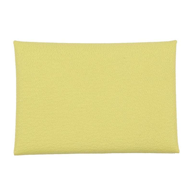 エルメス コインケース カルヴィ デュオ リモンチェッロ/シルバー金具 シェブルミゾル B刻印 財布