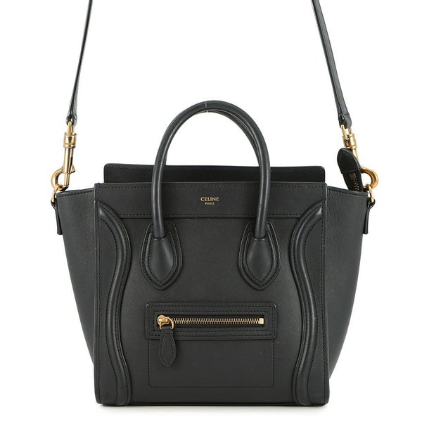 セリーヌ ハンドバッグ ラゲージシリーズ ナノショッパー 168243 CELINE 2way 黒
