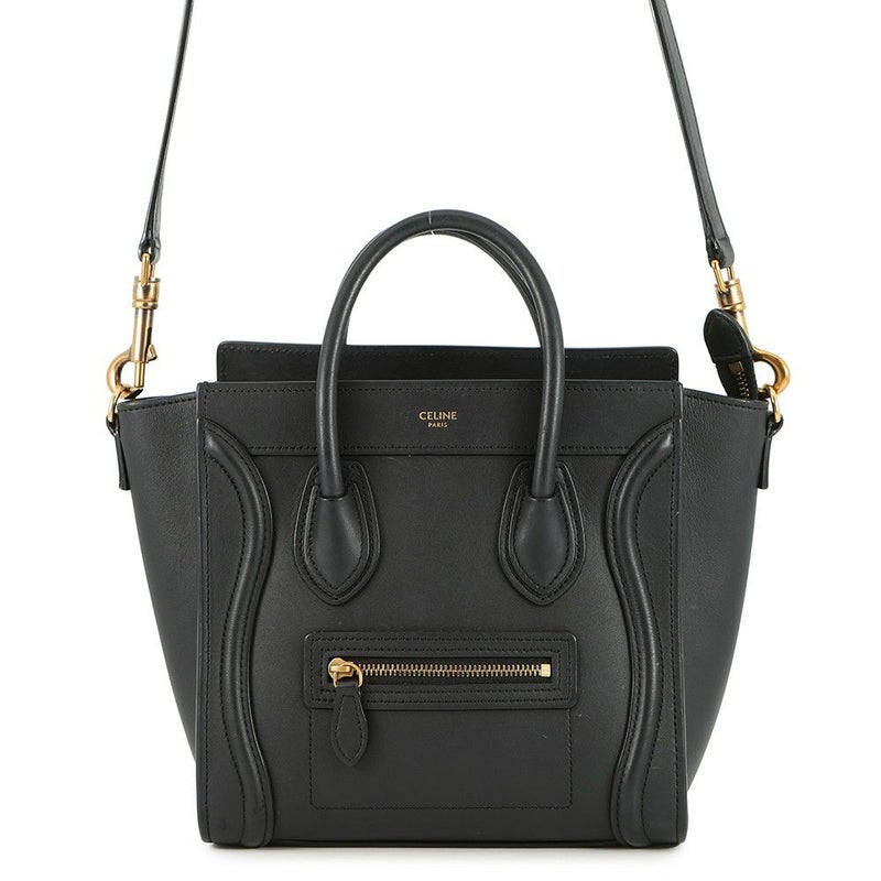 セリーヌ ハンドバッグ ラゲージシリーズ ナノショッパー 168243 CELINE 2way 黒