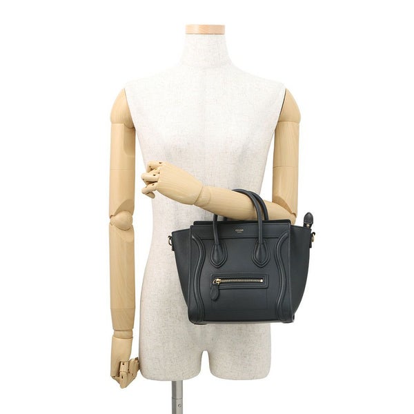 セリーヌ ハンドバッグ ラゲージシリーズ ナノショッパー 168243 CELINE 2way 黒