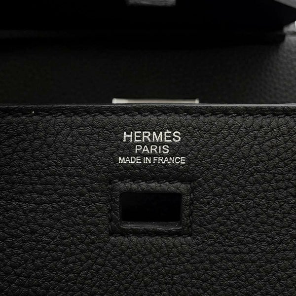 エルメス バーキン30 無秩序 ブラック/シルバー金具 トゴ/スイフト B刻印 HERMES Birkin 黒