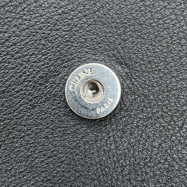 セリーヌ チェーンショルダーバッグ トリオンフ ヴィクトワール ミディアム カーフレザー 115853 CELINE 黒