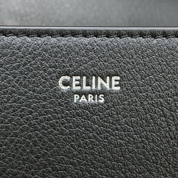 セリーヌ チェーンショルダーバッグ トリオンフ ヴィクトワール ミディアム カーフレザー 115853 CELINE 黒