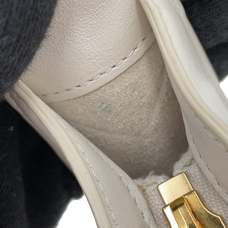 セリーヌ ショルダーバッグ キュイル トリオンフ レザー 198153 CELINE ワンショルダー 白