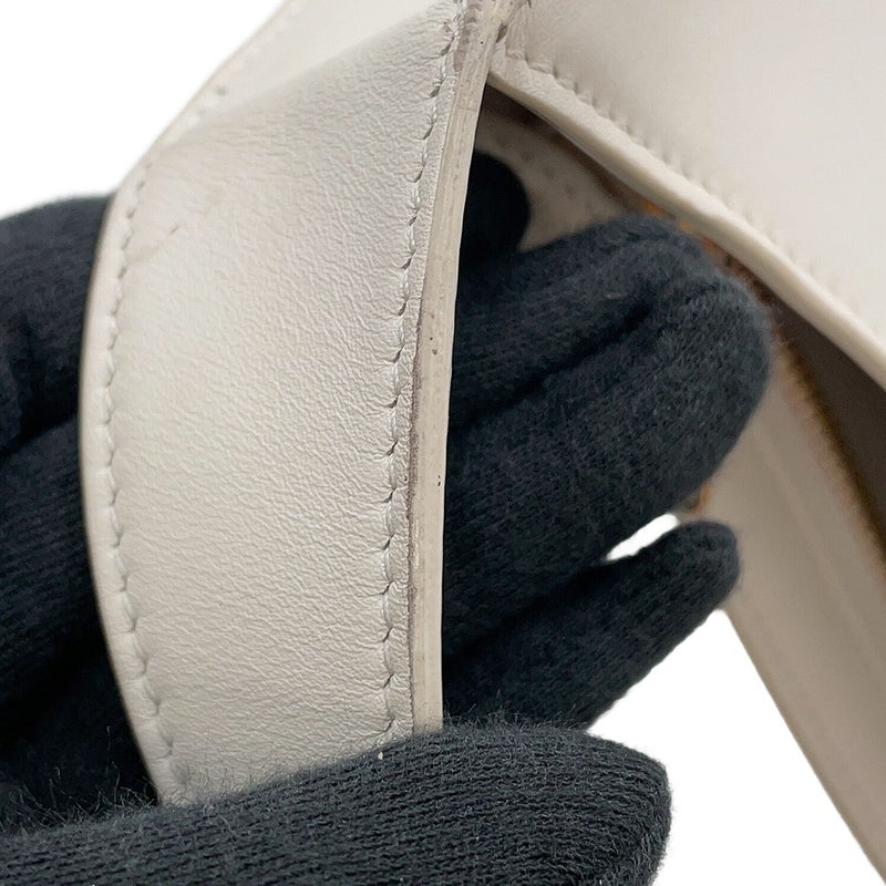 セリーヌ ショルダーバッグ キュイル トリオンフ レザー 198153 CELINE ワンショルダー 白