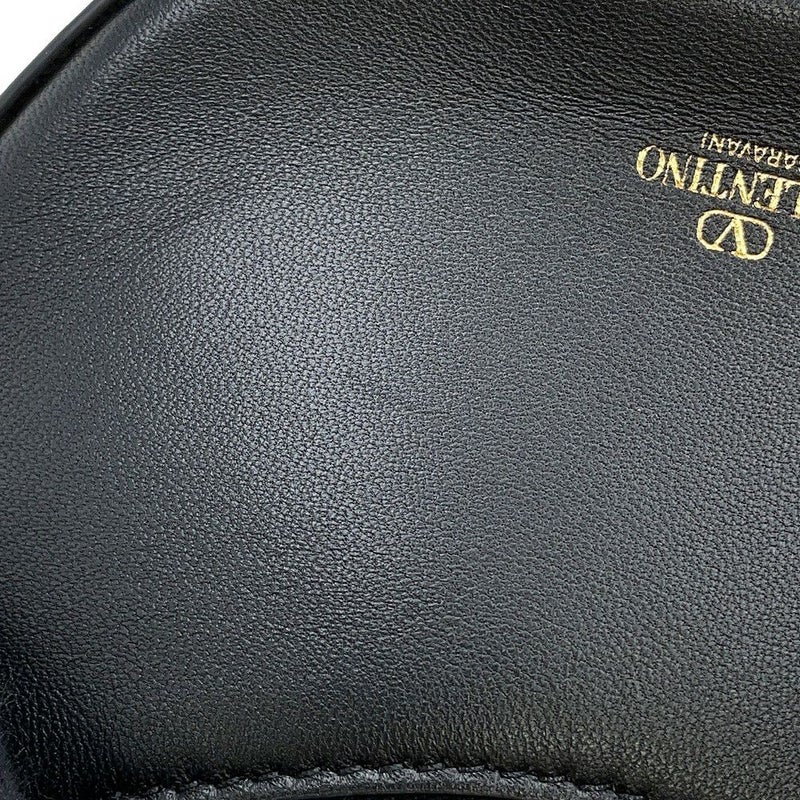 ヴァレンティノ・ガラヴァーニ ハンドバッグ Vロゴ ムーン VALENTINO 黒