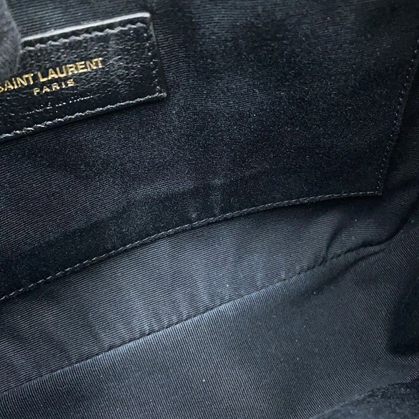 サンローランパリ ショルダーバッグ ルー カメラバッグ レザー 612544 SAINT LAURENT PARIS 黒 タッセル付き