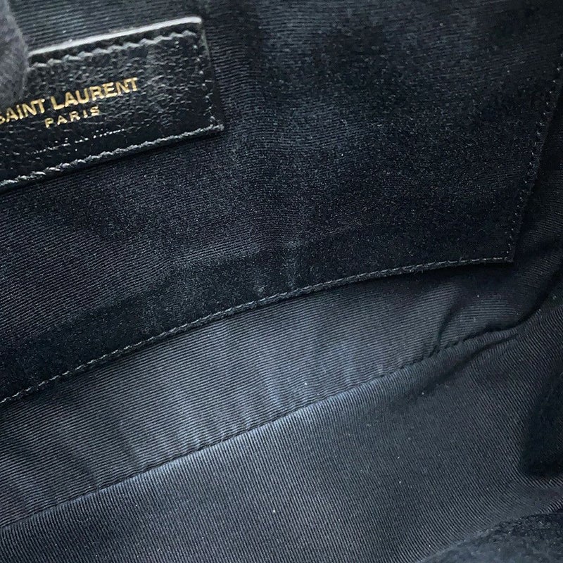 サンローランパリ ショルダーバッグ ルー カメラバッグ レザー 612544 SAINT LAURENT PARIS 黒 タッセル付き