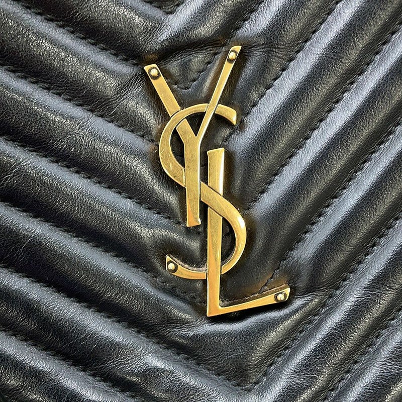 サンローランパリ ショルダーバッグ ルー カメラバッグ レザー 612544 SAINT LAURENT PARIS 黒 タッセル付き