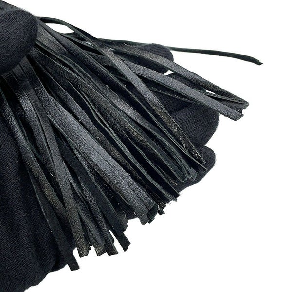 サンローランパリ ショルダーバッグ ルー カメラバッグ レザー 612544 SAINT LAURENT PARIS 黒 タッセル付き