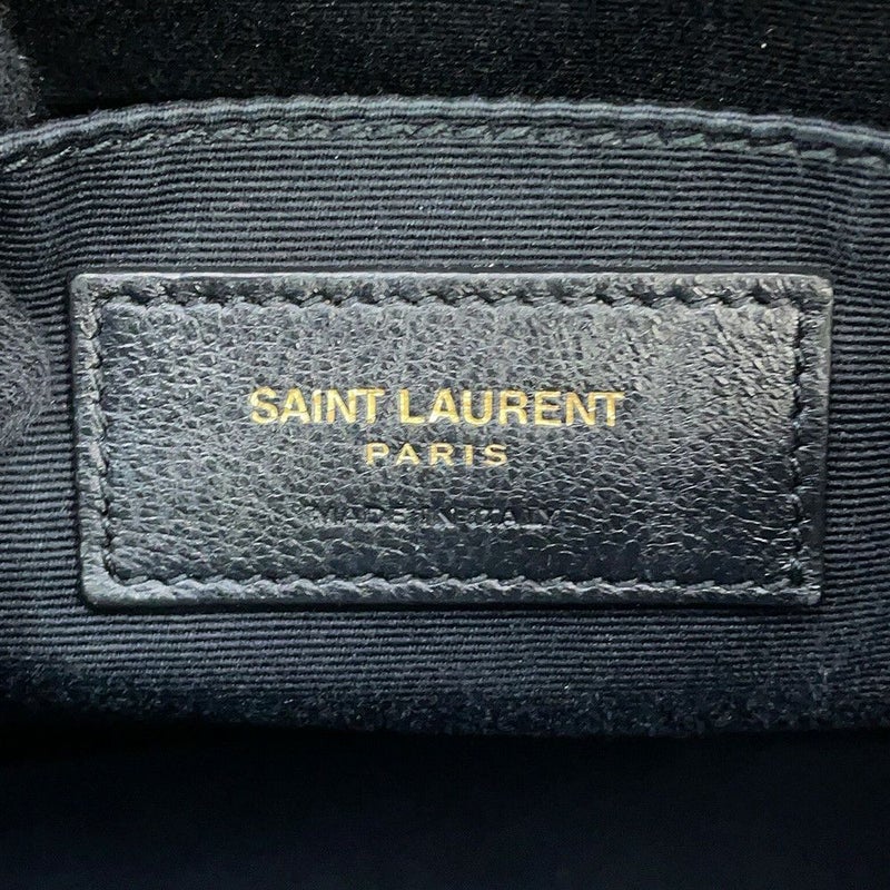 サンローランパリ ショルダーバッグ ルー カメラバッグ レザー 612544 SAINT LAURENT PARIS 黒 タッセル付き