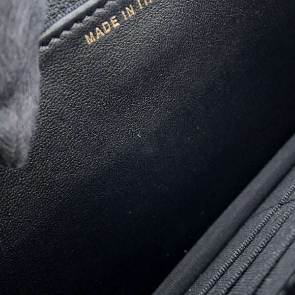 シャネル チェーンウォレット マトラッセ パール ココマーク ラムスキン AP2579 CHANEL 財布 黒