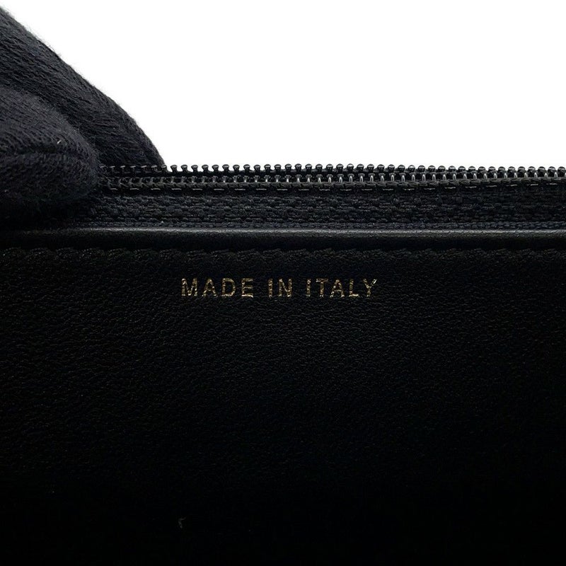 シャネル チェーンウォレット マトラッセ パール ココマーク ラムスキン AP2579 CHANEL 財布 黒