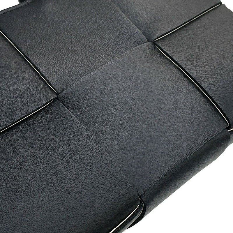 ボッテガヴェネタ ハンドバッグ マキシイントレチャート キャンディ アルコ レザー 729029 BOTTEGA VENETA 2way 黒 白