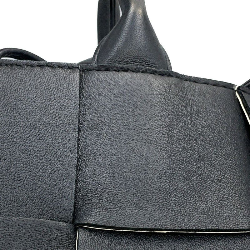 ボッテガヴェネタ ハンドバッグ マキシイントレチャート キャンディ アルコ レザー 729029 BOTTEGA VENETA 2way 黒 白