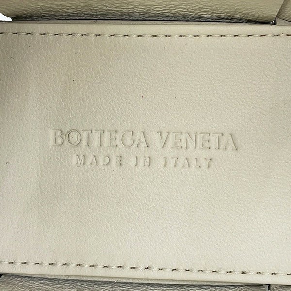 ボッテガヴェネタ ハンドバッグ マキシイントレチャート キャンディ アルコ レザー 729029 BOTTEGA VENETA 2way 黒 白