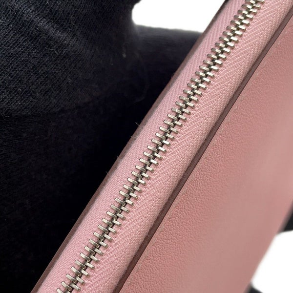 エルメス 長財布 アザップロング クラシック ローズサクラ/シルバー金具 スイフト X刻印 財布