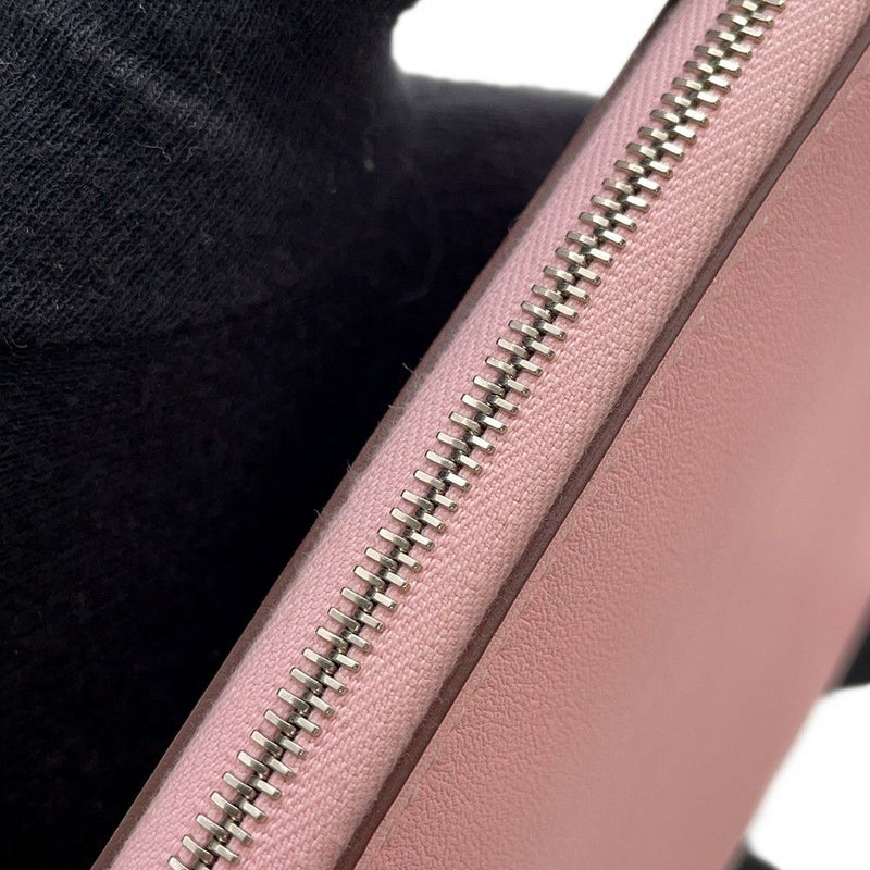 エルメス 長財布 アザップロング クラシック ローズサクラ/シルバー金具 スイフト X刻印 財布