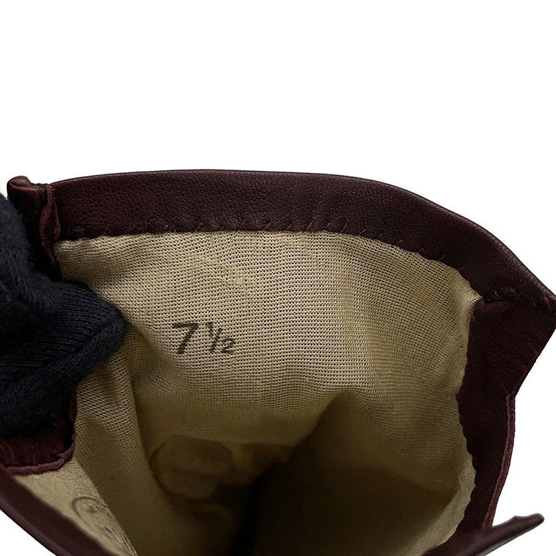 エルメス グローブ レザー レディースサイズ 7 1/2 HERMES 手袋