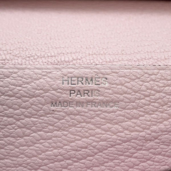 エルメス 長財布 ベアンスフレ モーヴペール/シルバー金具 シェブルミゾル K刻印 HERMES 財布 シェーブル
