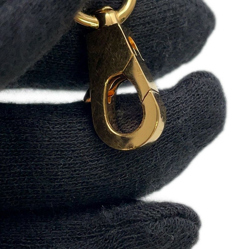 エルメス ショルダーストラップ バンドリエールトレサージュドゥキュイール ブラック/ブルーアンクル/ゴールド金具 エプソン C刻印 黒