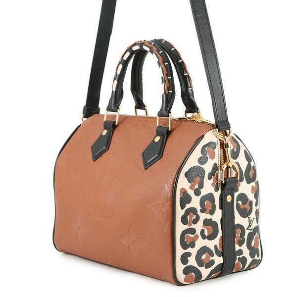 ルイヴィトン ハンドバッグ モノグラム・アンプラント スピーディ・バンドリエール25 M45840 2wayショルダー レオパード 2021年秋