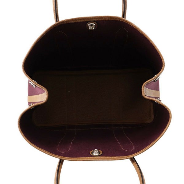 エルメス トートバッグ ガーデンパーティTPM カシス/アルザン/シルバー金具 トワルオフィシエ/ネゴンダ B刻印