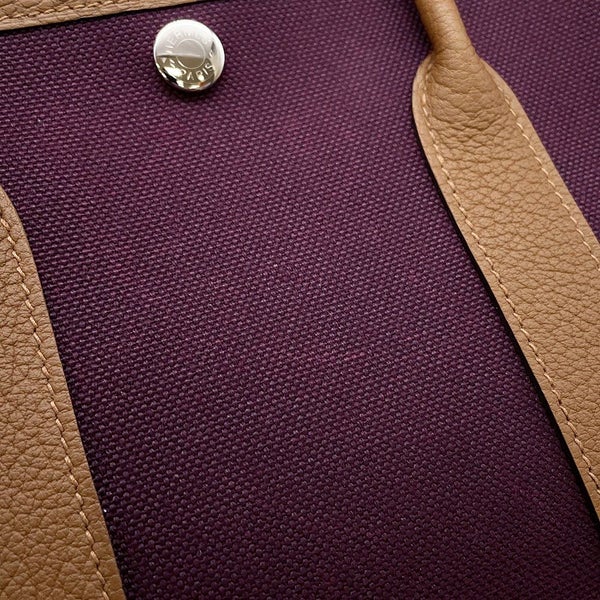 エルメス トートバッグ ガーデンパーティTPM カシス/アルザン/シルバー金具 トワルオフィシエ/ネゴンダ B刻印