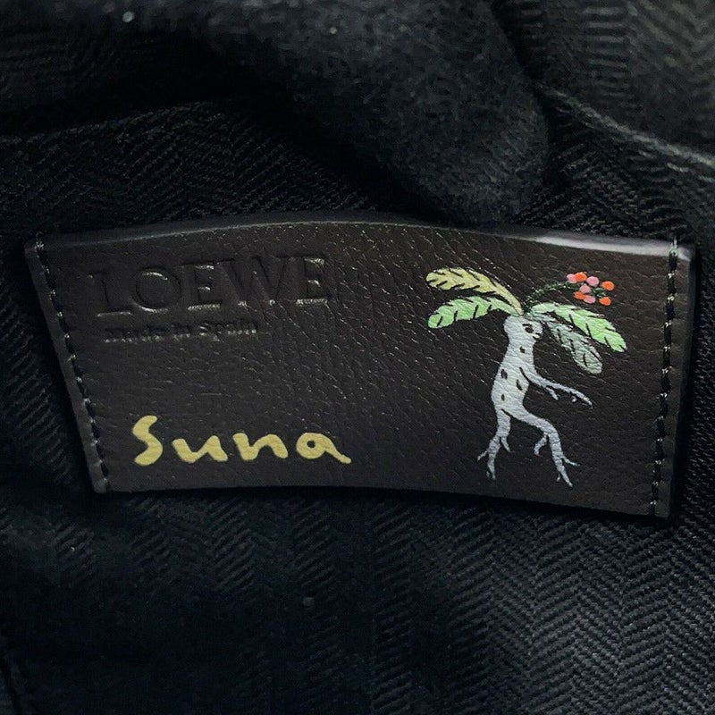 ロエベ ショルダーバッグ スナフジタコラボ マンドラゴラ キュービィ レザー B906Q63X02 LOEWE