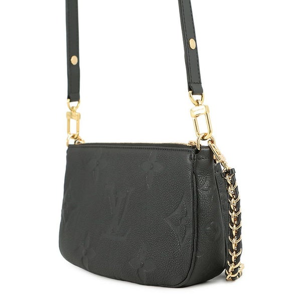 ルイヴィトン ショルダーバッグ モノグラム・アンプラント ミュルティ・ポシェット・アクセソワール M80399 LOUIS VUITTON 黒 ブラック