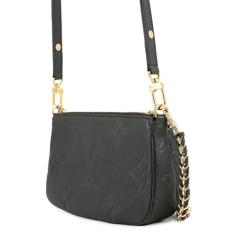 ルイヴィトン ショルダーバッグ モノグラム・アンプラント ミュルティ・ポシェット・アクセソワール M80399 LOUIS VUITTON 黒 ブラック