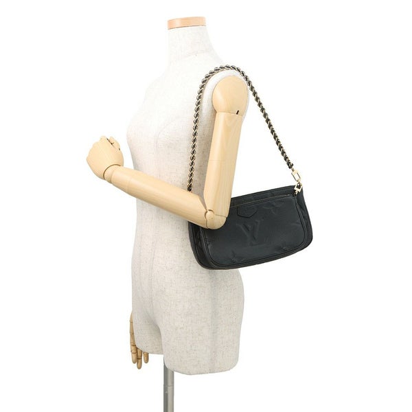 ルイヴィトン ショルダーバッグ モノグラム・アンプラント ミュルティ・ポシェット・アクセソワール M80399 LOUIS VUITTON 黒 ブラック