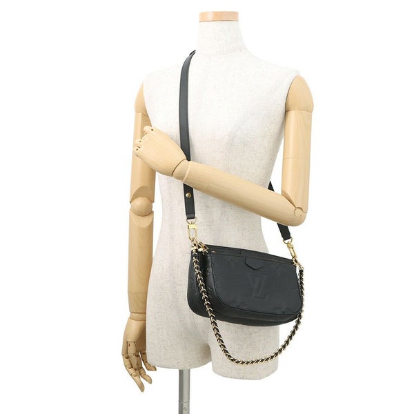 ルイヴィトン ショルダーバッグ モノグラム・アンプラント ミュルティ・ポシェット・アクセソワール M80399 LOUIS VUITTON 黒 ブラック