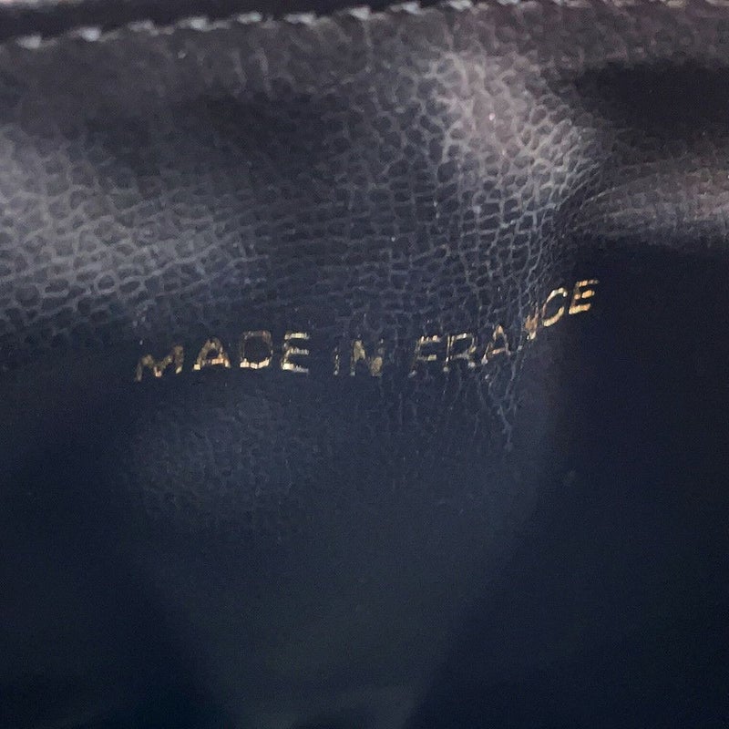 シャネル バニティバッグ ココマーク キャビアスキン 縦型 A01998 CHANEL 化粧ポーチ コスメポーチ 黒