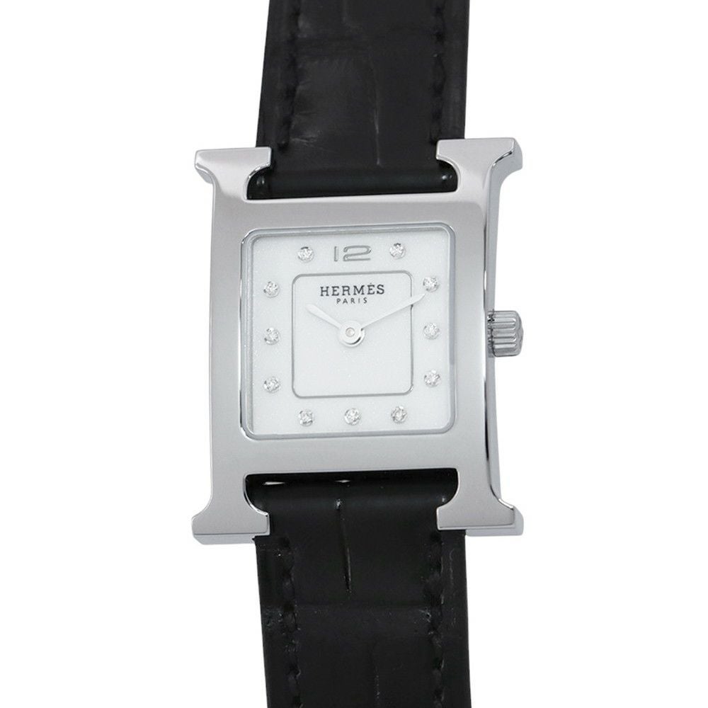 エルメス Hウォッチ HH1.210 HERMES 腕時計 スパークリングホワイト