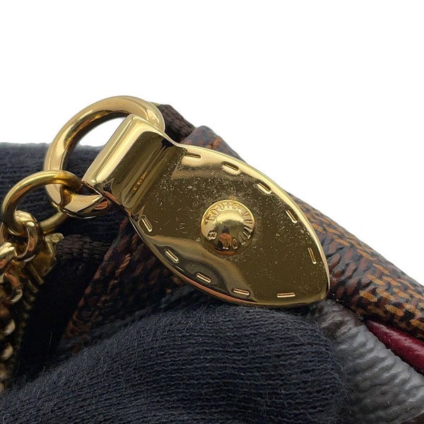 ルイヴィトン ハンドバッグ ダミエ・エベヌ ポシェット・ミラ ラベルコレクション MM N63080 ヴィトン ポーチ