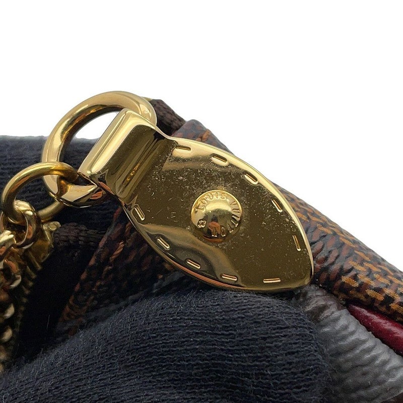 ルイヴィトン ハンドバッグ ダミエ・エベヌ ポシェット・ミラ ラベルコレクション MM N63080 ヴィトン ポーチ